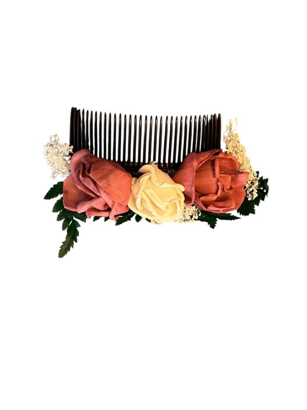 Sola flowers wood rose hair accessory, wedding, bridal